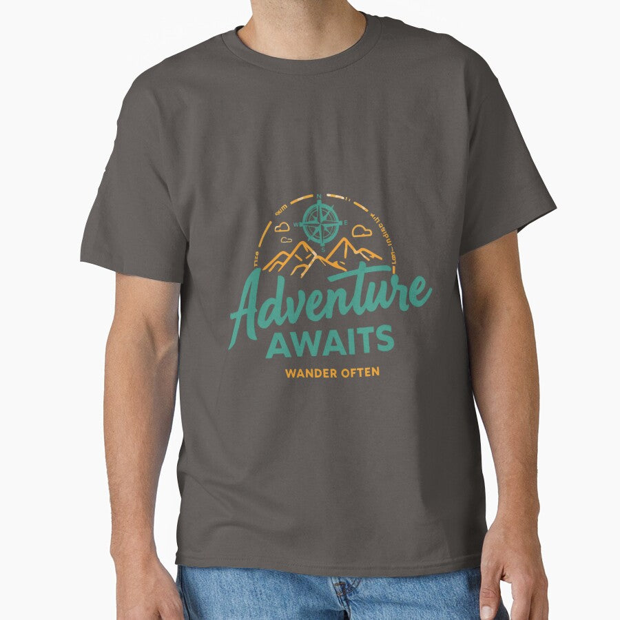 Adventure Awaits, Wander Often by RisingWolfStudio T-Shirts, Hoodie, Sweatshirt | BlankRebels.com (Image 1)
