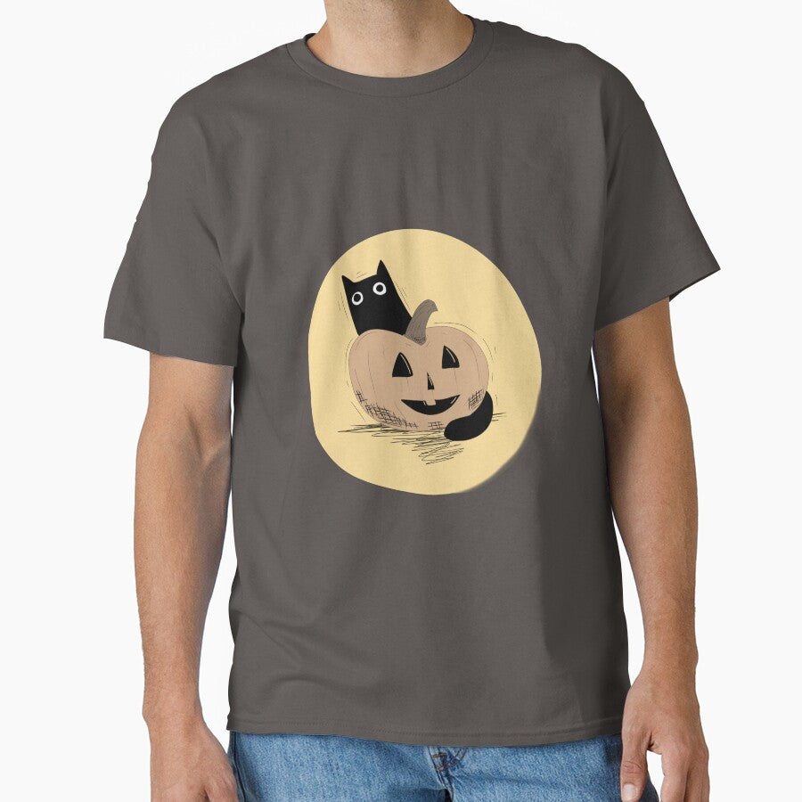 Spooky Cat- Pumpkin by Pi3pr0xy T-Shirts, Hoodie, Sweatshirt | BlankRebels.com (Image 1)