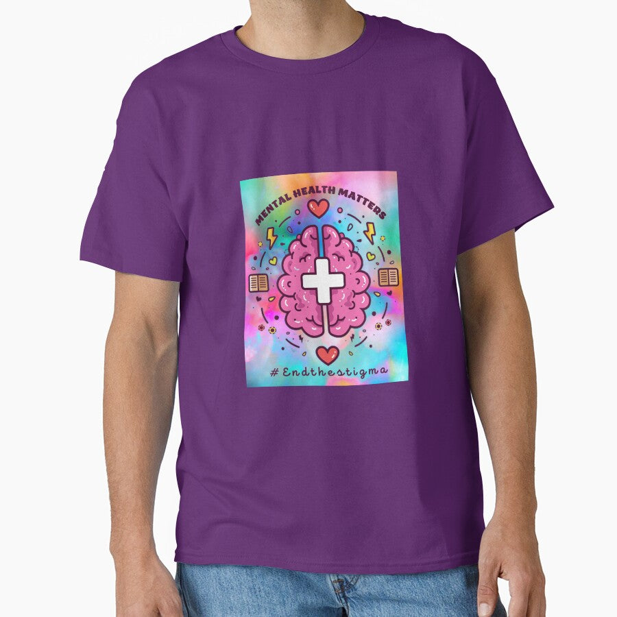 End The Stigma, Mental Health Matters, Mental Awareness Gift T-Shirt by KesDesigns ⭐⭐⭐⭐⭐ Hoodie, Sweatshirt (Image 1)