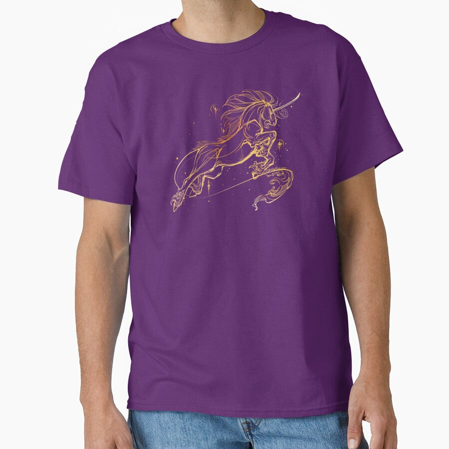 Lustrous Leap Unicorn Celestial Design by Saberlin T-Shirts, Hoodie, Sweatshirt | BlankRebels.com (Image 1)