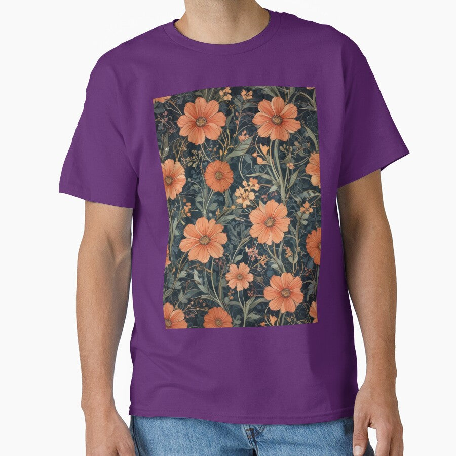 Digital Art Nouveau Florals Pattern Print Design by imanshu T-Shirts, Hoodie, Sweatshirt | BlankRebels.com (Image 1)