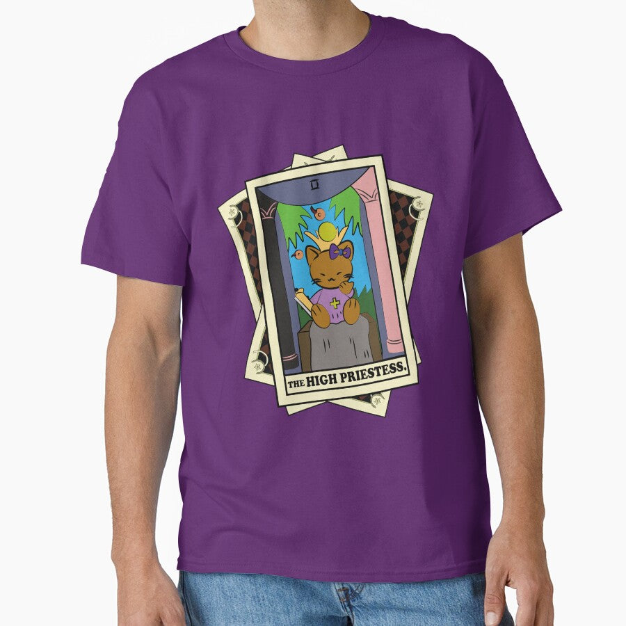TAROT CARDS DECK | THE HIGH PRIESTESS. | FORTUNE CAT by FalconLifeStore T-Shirts, Hoodie, Sweatshirt (Image 1)