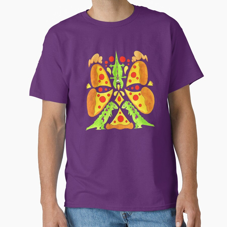 pizza and dinosaurs by Lilinkdino T-Shirts, Hoodie, Sweatshirt | BlankRebels.com (Image 1)