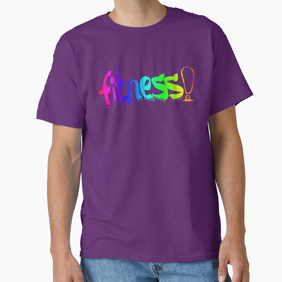Sport Fitness watercolor lettering |  Rainbow Fitness word handlettering by lausn T-Shirts, Hoodie, Sweatshirt (Image 1)