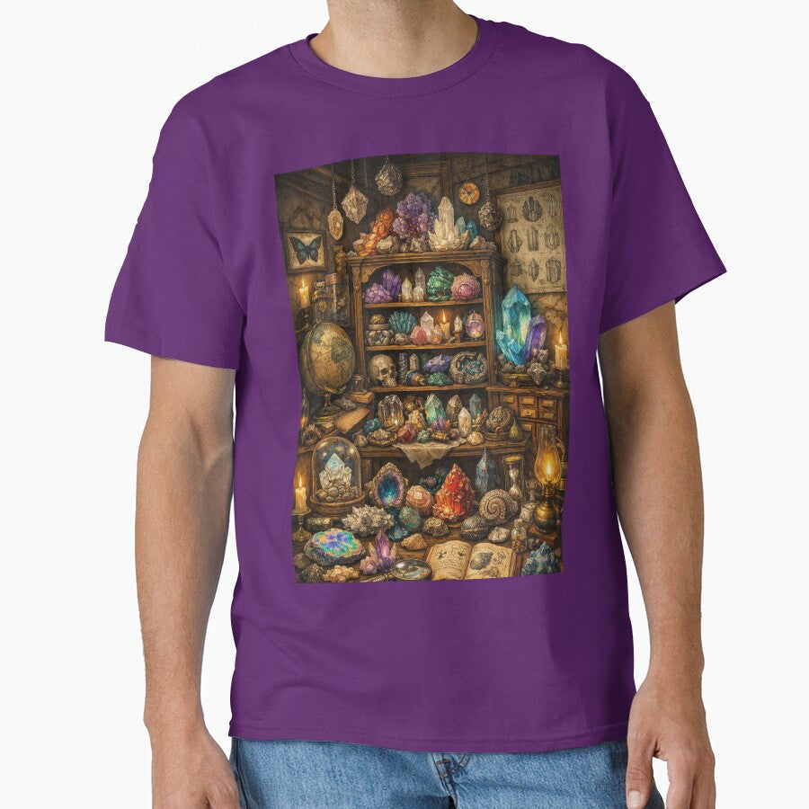 Magic Crystal Chamber: Mysterious Gemstones and Curiosities by Mauswohn T-Shirts, Hoodie, Sweatshirt (Image 1)