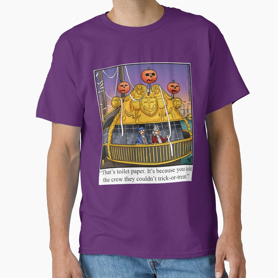 Funny Spectickles Halloween Sailing Ship Trick or Treating Humor by abbottoons T-Shirts, Hoodie, Sweatshirt (Image 1)