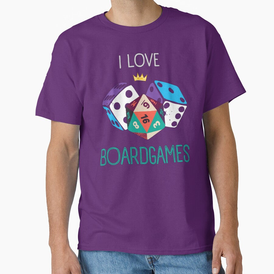 I love boardgames by InverseArt T-Shirts, Hoodie, Sweatshirt | BlankRebels.com (Image 1)