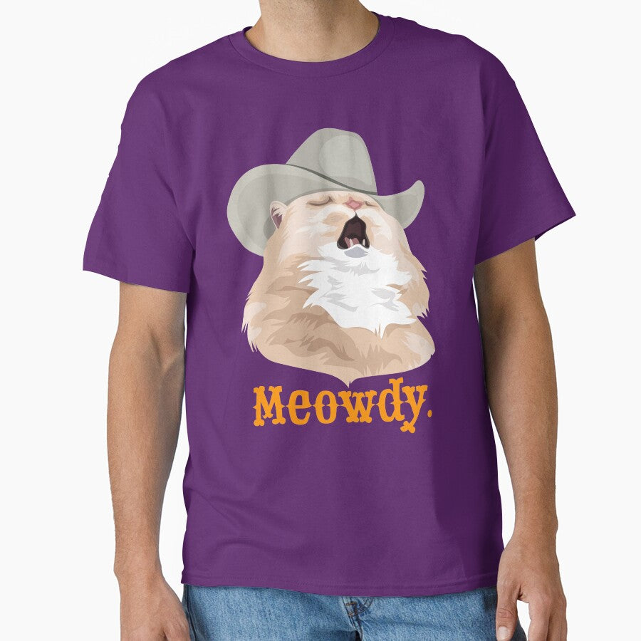 Meowdy Singing Cat Wearing a Cowboy Hat Meme by CelestialHCO T-Shirts, Hoodie, Sweatshirt | BlankRebels.com (Image 1)