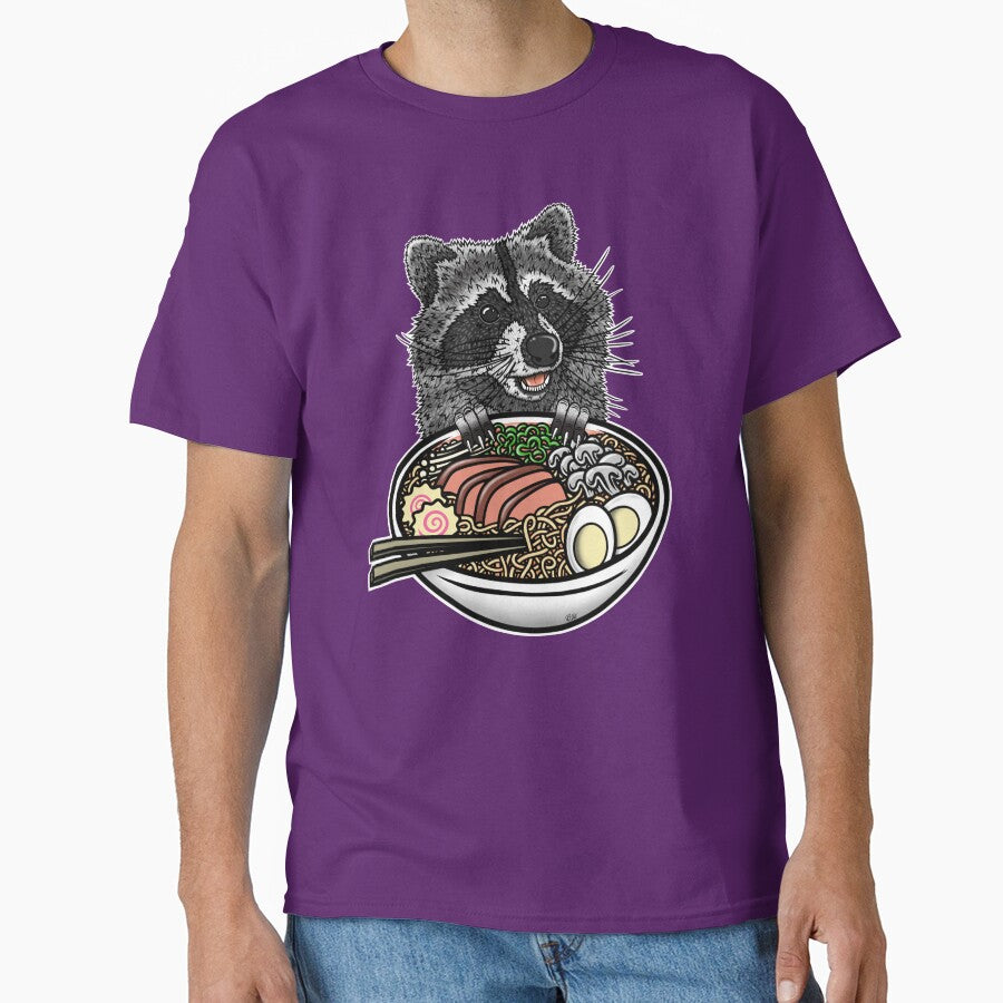 Ramen Raccoon by iamriboflavin T-Shirts, Hoodie, Sweatshirt | BlankRebels.com (Image 1)