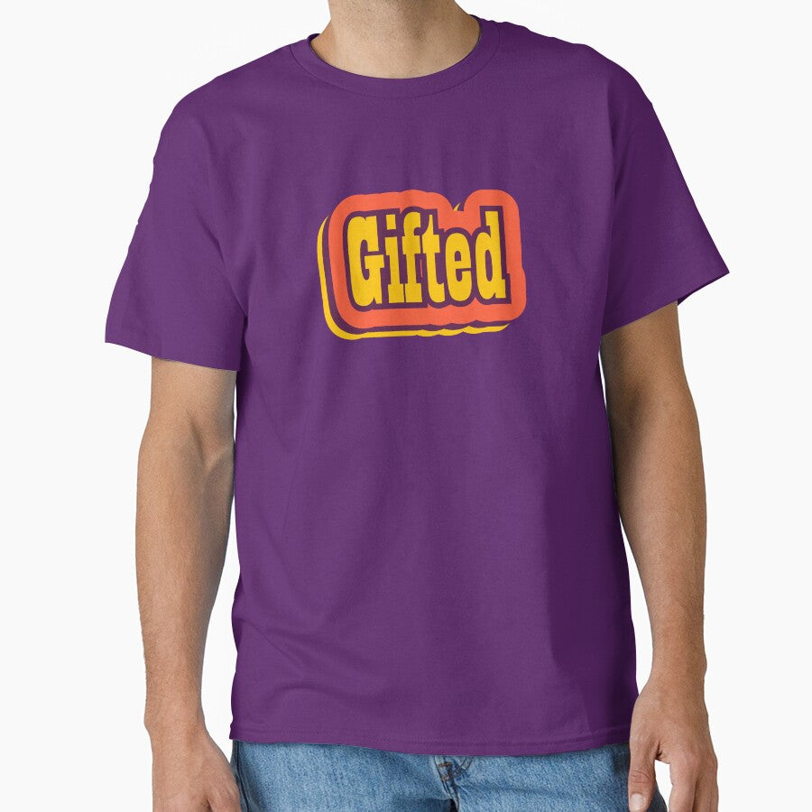 Gifted Retro Typography by ArtNoveltee T-Shirts, Hoodie, Sweatshirt | BlankRebels.com (Image 1)