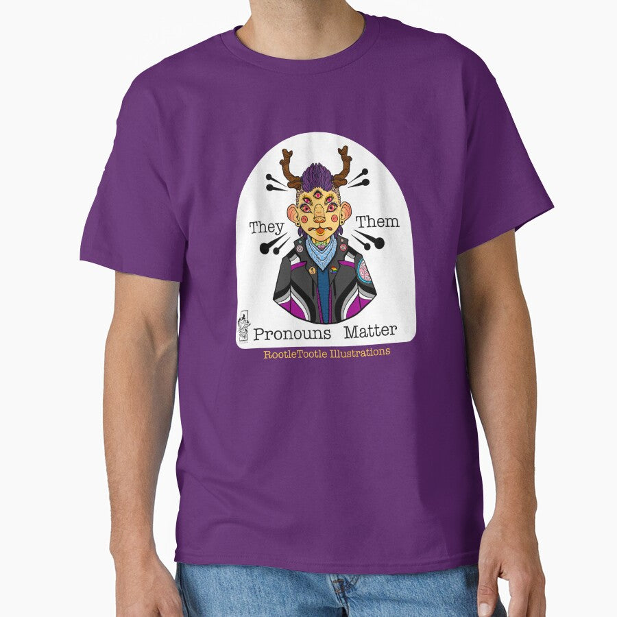 Pronouns, They them by Mae Greyfrost T-Shirts, Hoodie, Sweatshirt | BlankRebels.com (Image 1)