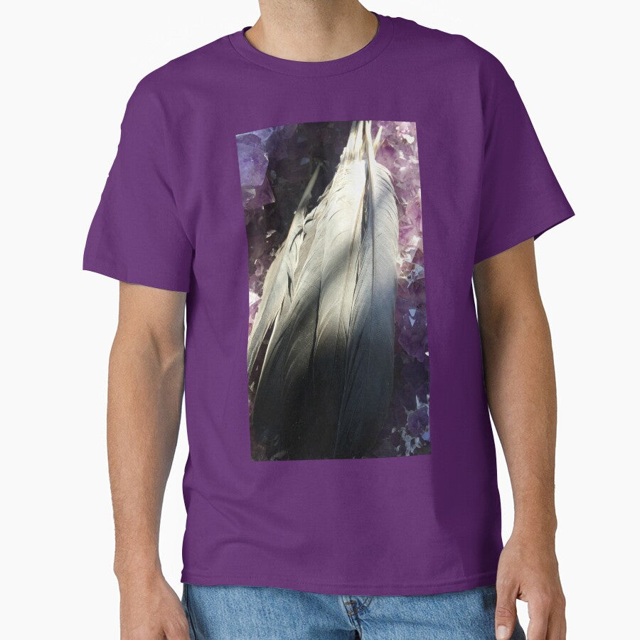 Sunlight on Feathers on Amethyst by Dianna Hardy Art T-Shirts, Hoodie, Sweatshirt | BlankRebels.com (Image 1)