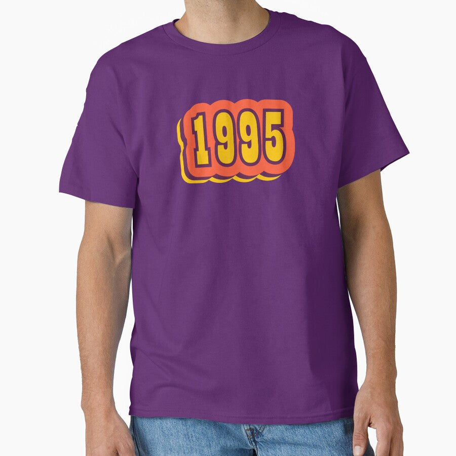 1995 Retro Typography, Vintage Birth Year Style by ArtNoveltee T-Shirts, Hoodie, Sweatshirt | BlankRebels.com (Image 1)