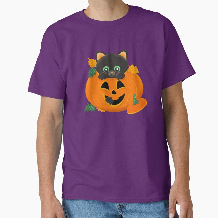 Little Rascal, the Halloween Cat by makell-creates T-Shirts, Hoodie, Sweatshirt | BlankRebels.com (Image 1)