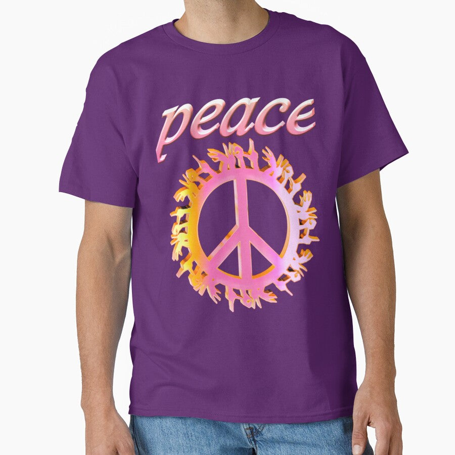 Hippie Peace Sign Art Design by Zareen Sayyed T-Shirts, Hoodie, Sweatshirt | BlankRebels.com (Image 1)