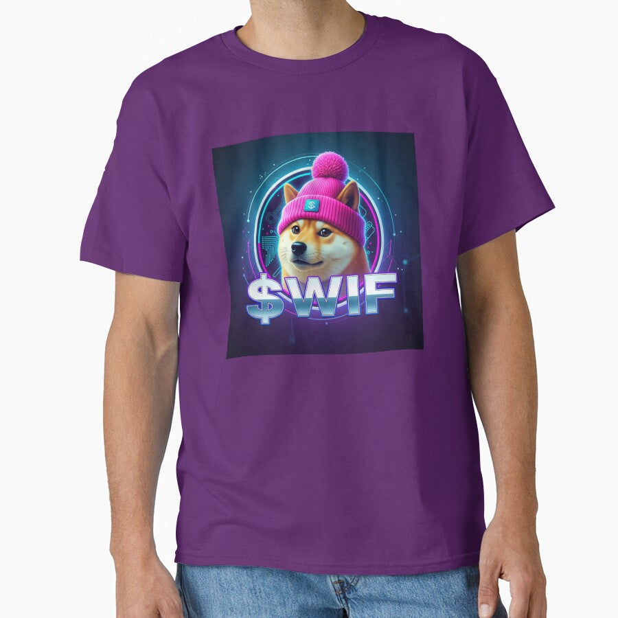 Dogwifhat WIF Crypto Meme Coin Design by CryptoThreads4 You T-Shirts, Hoodie, Sweatshirt | BlankRebels.com (Image 1)