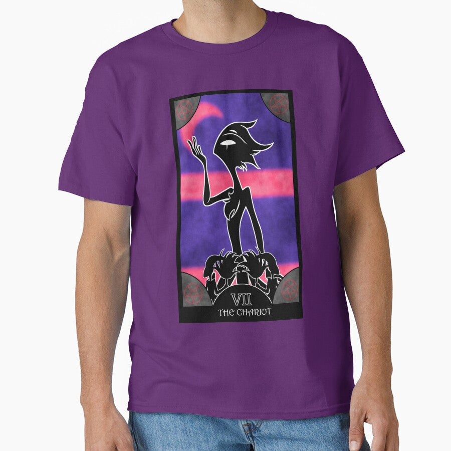 Hazbin Hotel/Helluva Boss Tarot Cards ::The Chariot:: by Vixxen92 T-Shirts, Hoodie, Sweatshirt | BlankRebels.com (Image 1)