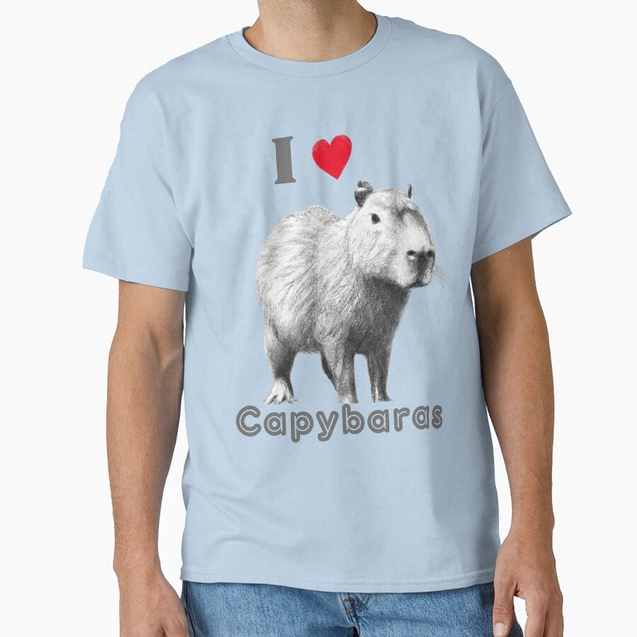 I love Capybaras by Expressive Imprints T-Shirts, Hoodie, Sweatshirt | BlankRebels.com (Image 1)