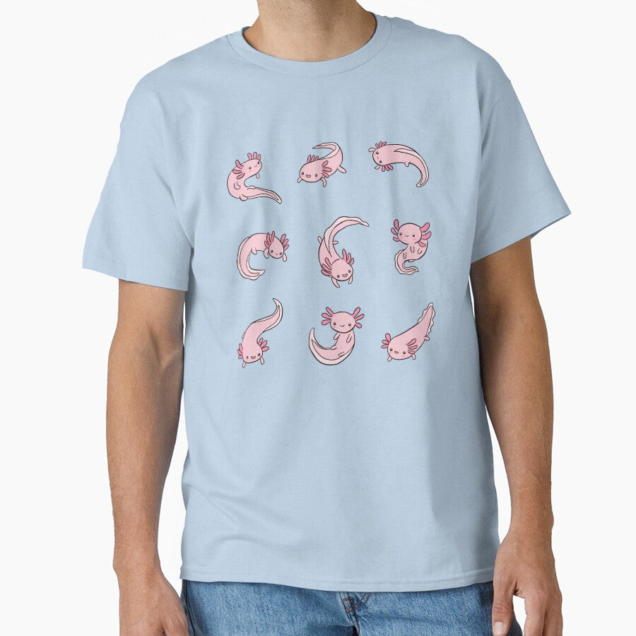 Cute little happy axolotls pack by Yarafantasyart T-Shirts, Hoodie, Sweatshirt | BlankRebels.com (Image 1)