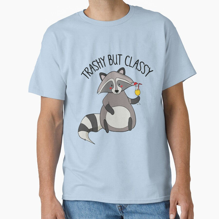 Trashy But Classy- Funny Raccoon gift by DreamyPanda T-Shirts, Hoodie, Sweatshirt | BlankRebels.com (Image 1)
