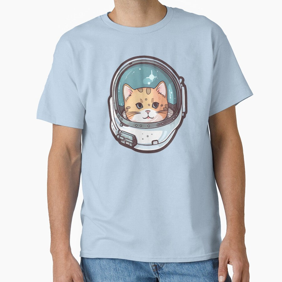 Cat Astronaut sticker by GudVibeIn T-Shirts, Hoodie, Sweatshirt | BlankRebels.com (Image 1)