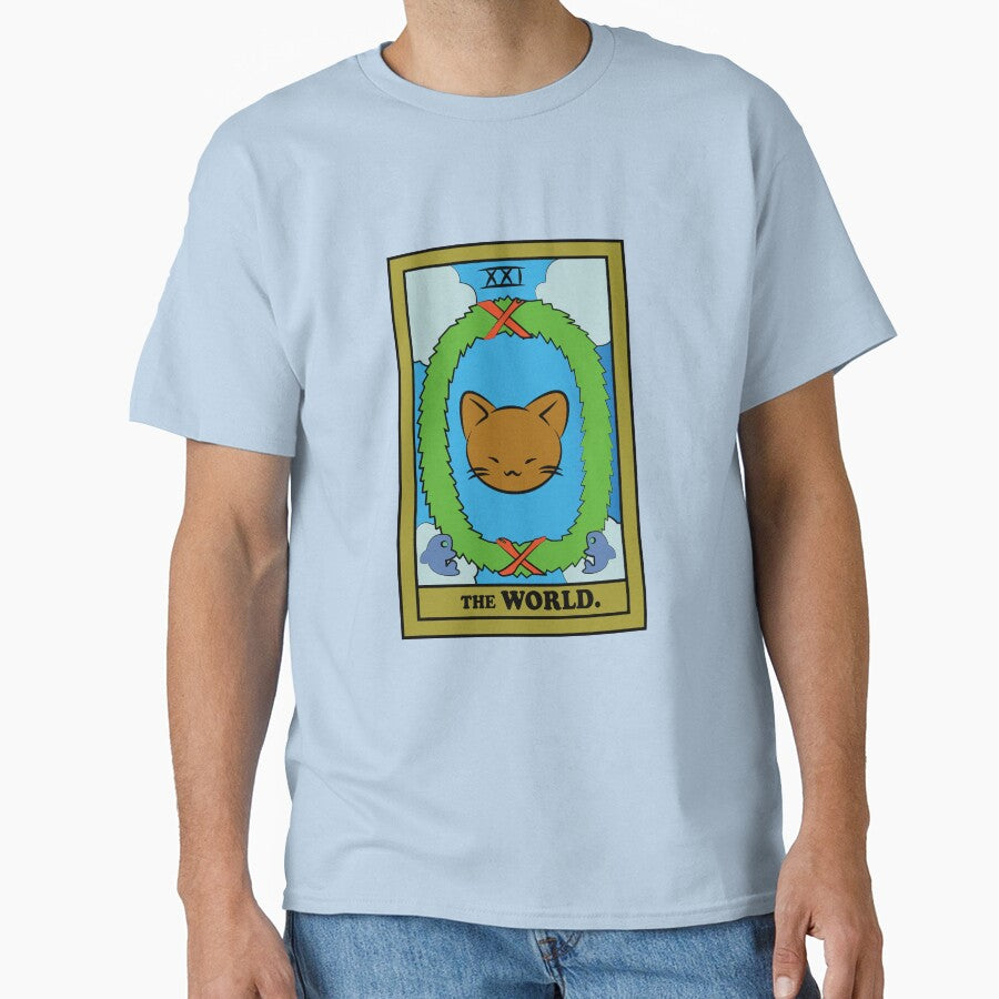 TAROT CARDS | THE WORLD. | CAT by FalconLifeStore T-Shirts, Hoodie, Sweatshirt | BlankRebels.com (Image 1)