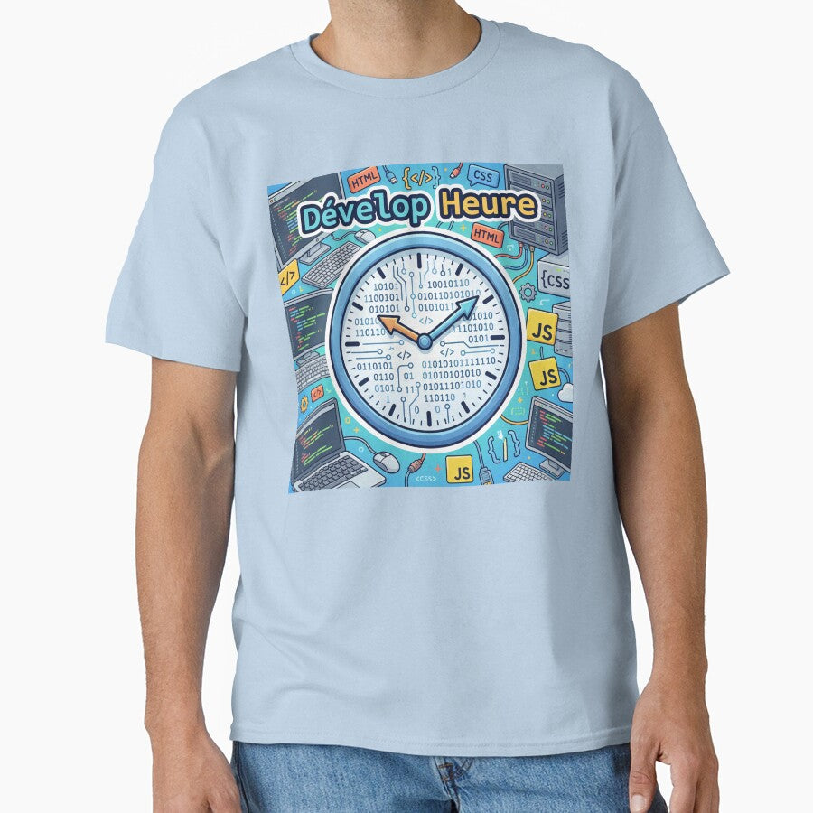 Develop Time – A web developer pun with a geek binary clock by WordPlayStudio