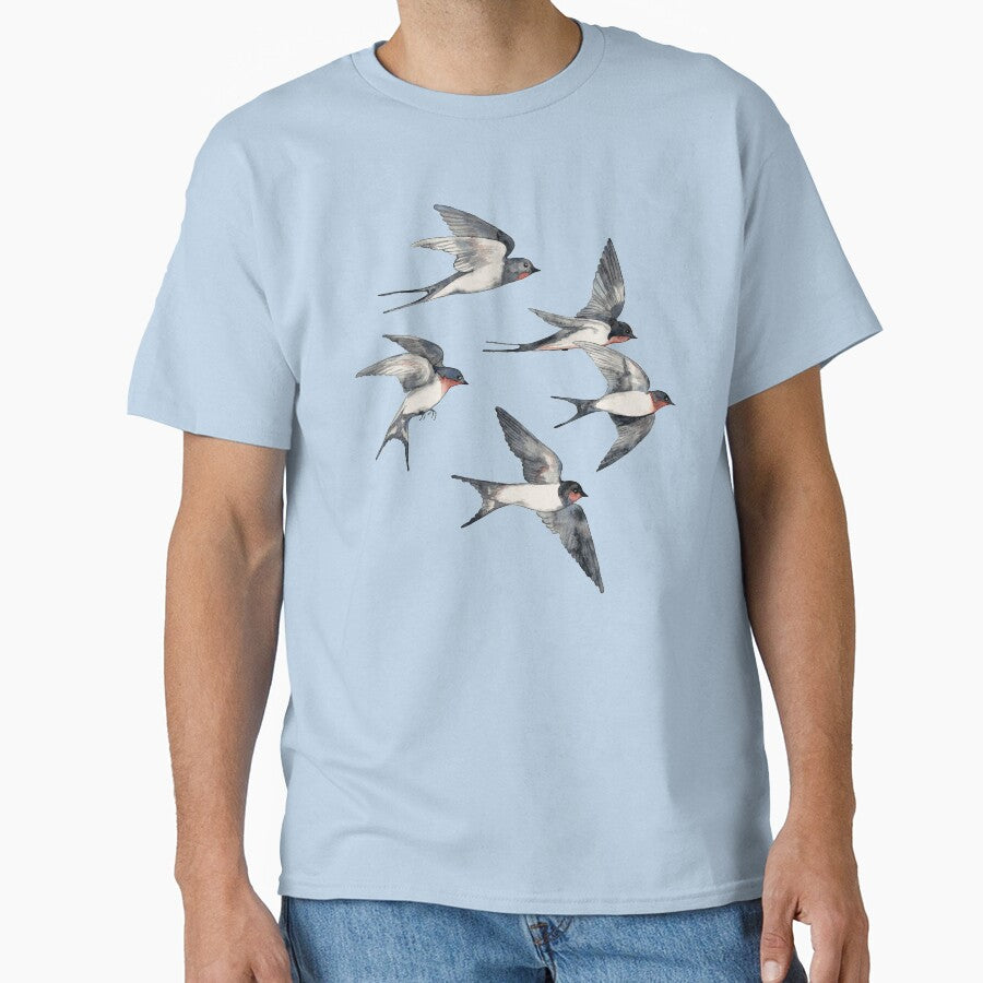 Blue Sky Swallow Flight by micklyn