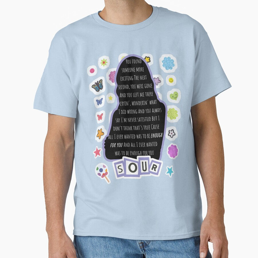 Enough For You - Olivia Rodrigo SOUR Aesthetic Stickers by urstyle04 T-Shirts, Hoodie, Sweatshirt | BlankRebels.com (Image 1)