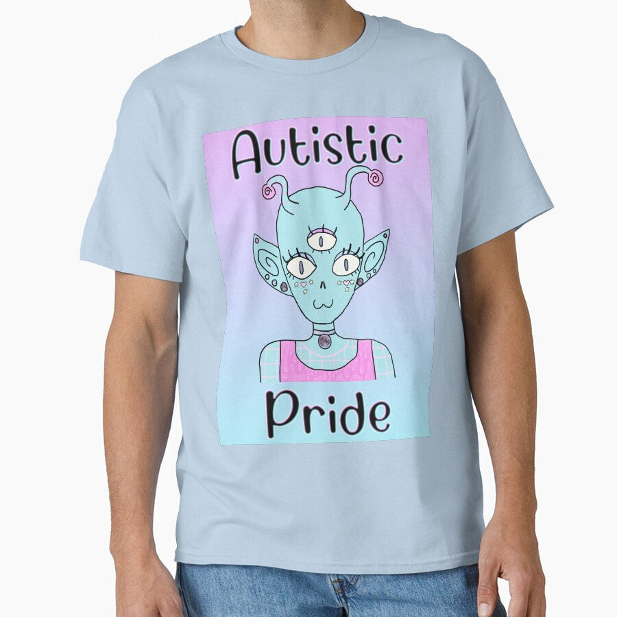 Autistic Pride Alien by cr33pyki77y T-Shirts, Hoodie, Sweatshirt | BlankRebels.com (Image 1)