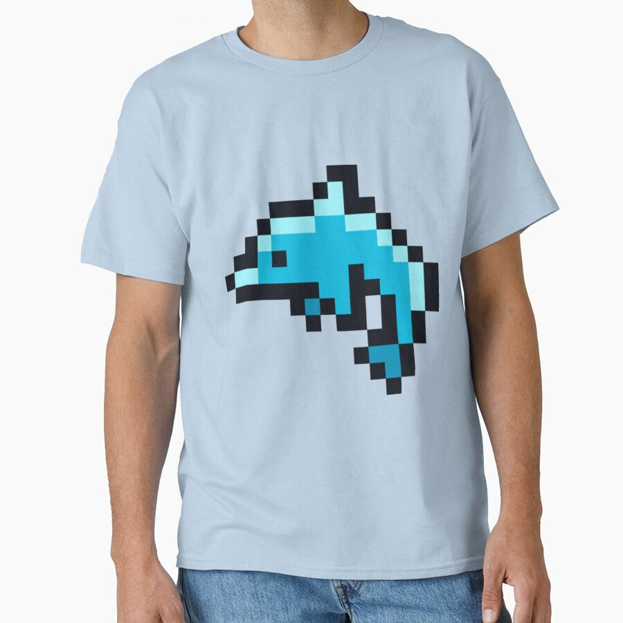 Dolphin pixel art by Epic Design Trix T-Shirts, Hoodie, Sweatshirt | BlankRebels.com (Image 1)