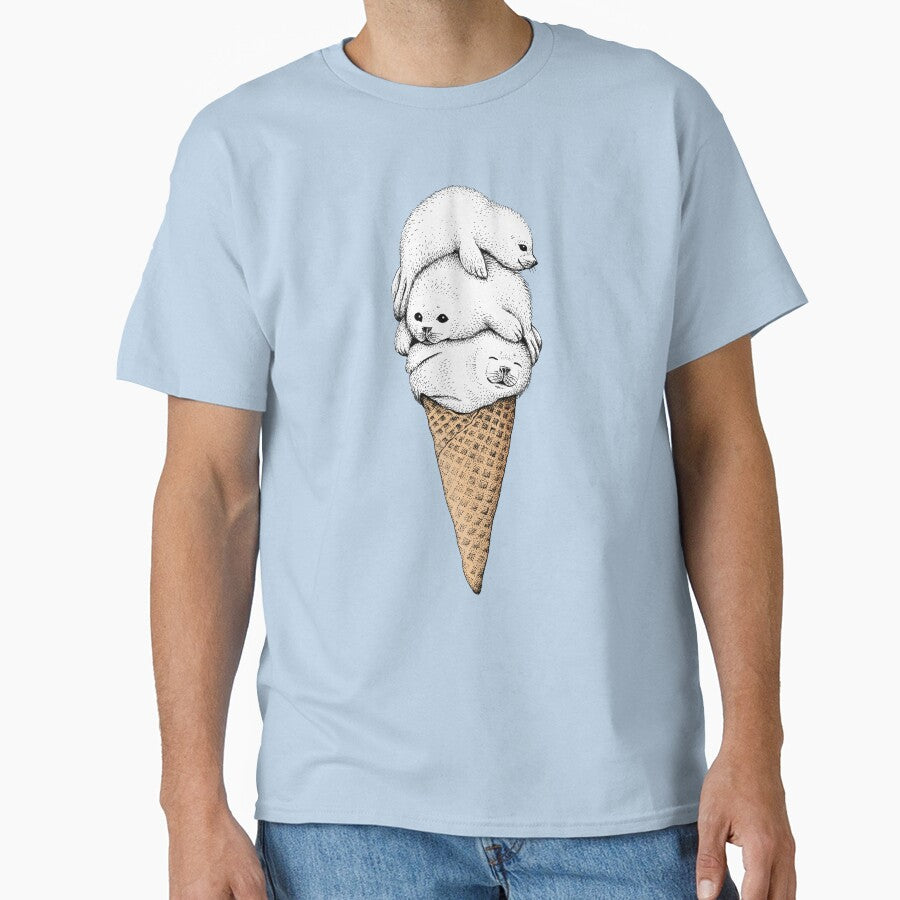 Seal Ice Cream Cone by HabbyArt