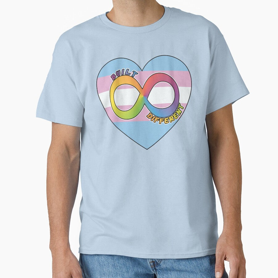 Built Different | Neurodivergent + Trans Pride by Cryptid-Ohio T-Shirts, Hoodie, Sweatshirt | BlankRebels.com (Image 1)