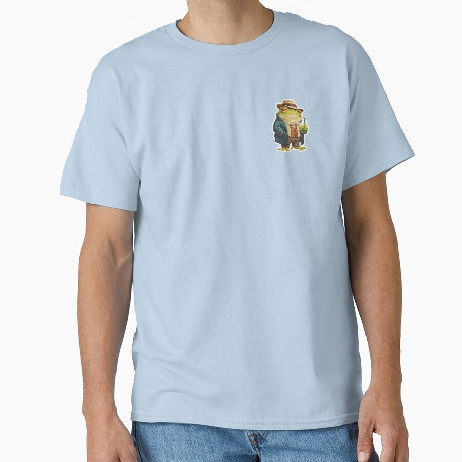 Cool Frog Drinking Matcha – Classy Cozy Illustration by MirAgency T-Shirts, Hoodie, Sweatshirt | BlankRebels.com (Image 1)