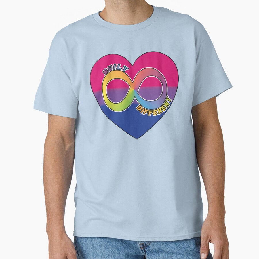 Built Different | Neurodivergent + Bisexual Pride by Cryptid-Ohio T-Shirts, Hoodie, Sweatshirt | BlankRebels.com (Image 1)