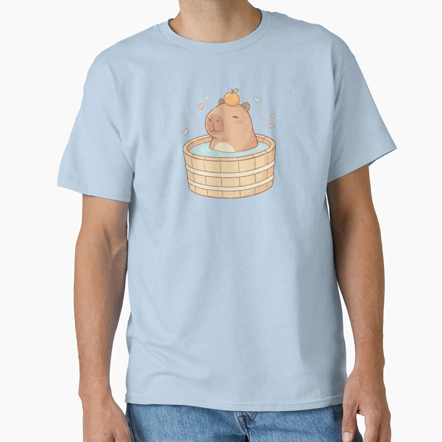 Cute Chubby Capybara Yuzu Bath - Kawaii Cozy Aesthetic by L.U.S.A T-Shirts, Hoodie, Sweatshirt | BlankRebels.com (Image 1)