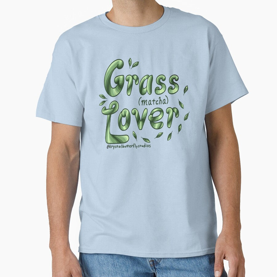 Grass Matcha Lover Aesthetic Green Tea Design by KrystalBStudios T-Shirts, Hoodie, Sweatshirt | BlankRebels.com (Image 1)