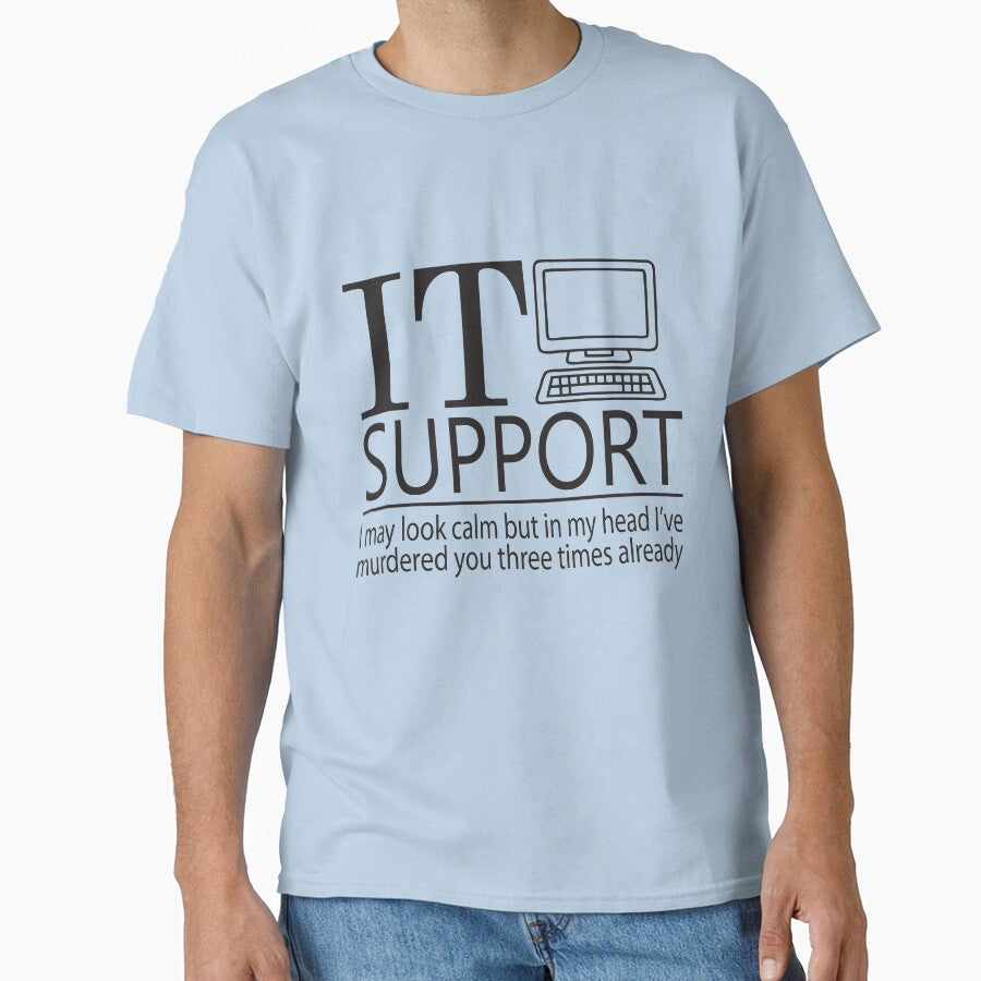 IT Support Designs by DistractedNerds T-Shirts, Hoodie, Sweatshirt | BlankRebels.com (Image 1)