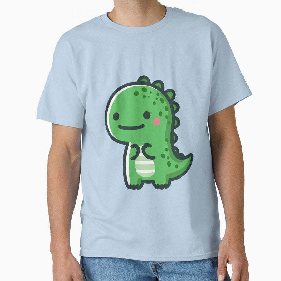 Cute Green Dinosaur - Kawaii Style Dino Design for Kids and Adults by Bobeast731