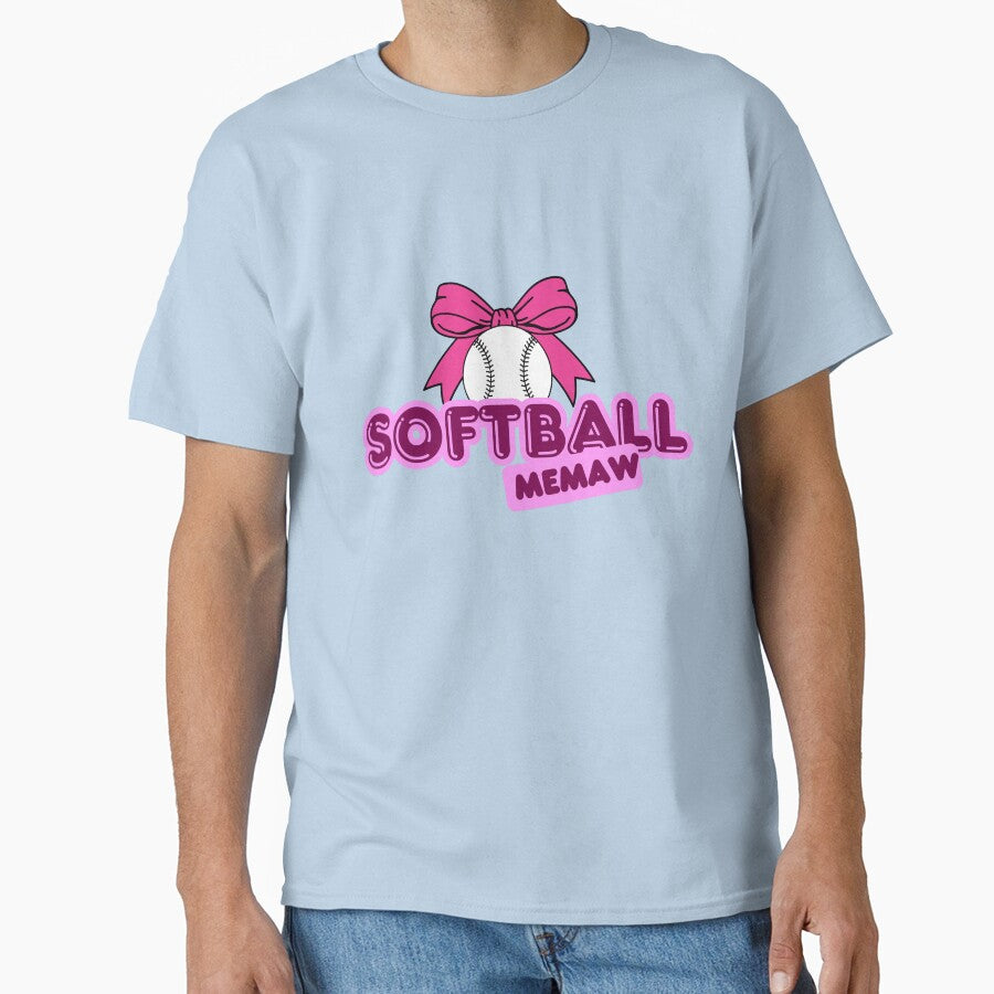 Mother's Day Womens Softball Memaw Heart Memaw Of A Softball Player Memaw by shop43 T-Shirts, Hoodie, Sweatshirt (Image 1)