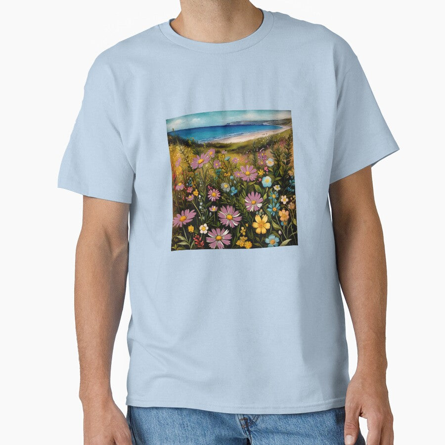 Boho Wildflowers Cottagecore Countryside Coastal Wildflowers 4 of 4 by Beachy T-Shirts, Hoodie, Sweatshirt (Image 1)