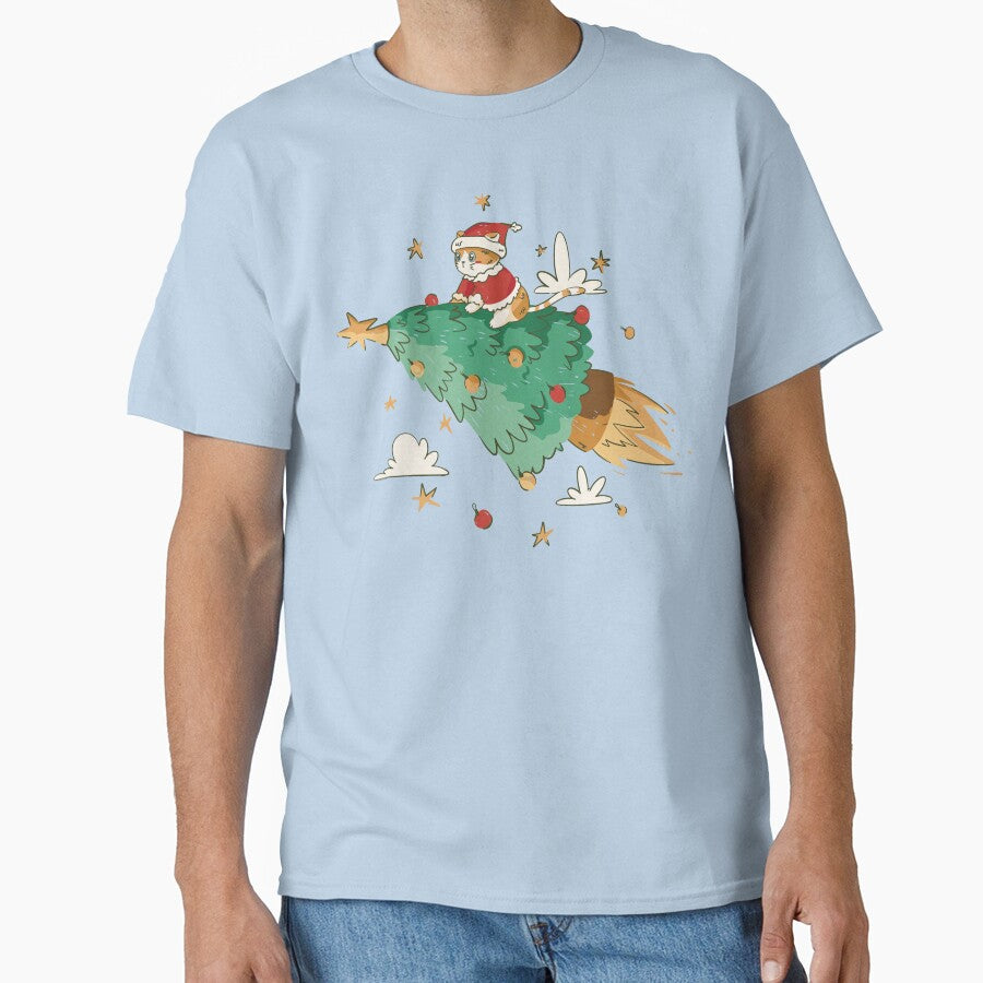Santa cat Christmas tree design by Palteeshop T-Shirts, Hoodie, Sweatshirt | BlankRebels.com (Image 1)