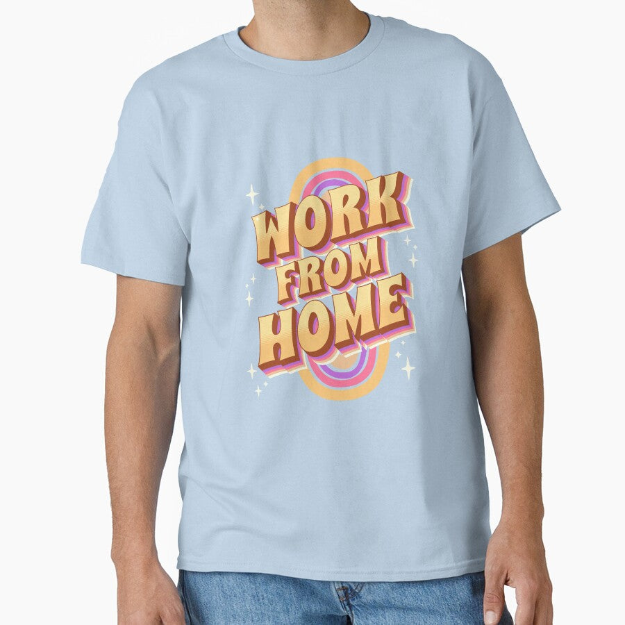 Work from home retro style by Dahlann T-Shirts, Hoodie, Sweatshirt | BlankRebels.com (Image 1)