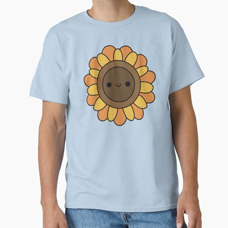 Cute Sunflower - Kawaii Sunflower by KawaiiByDice T-Shirts, Hoodie, Sweatshirt | BlankRebels.com (Image 1)