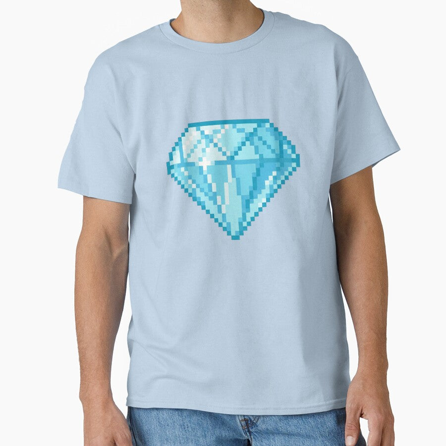 Pixelated Diamond by Potato Quality Prints T-Shirts, Hoodie, Sweatshirt | BlankRebels.com (Image 1)