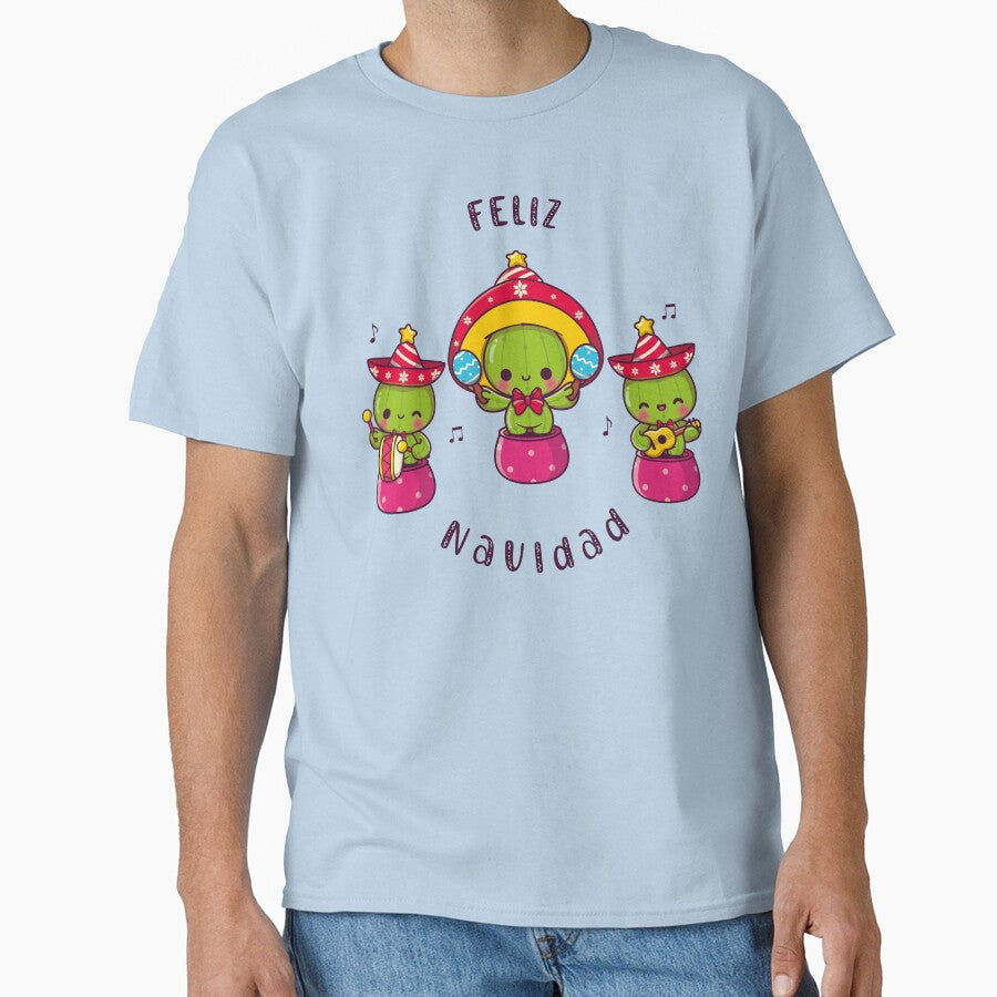 FELIZ NAVIDAD KAWAII CACTUS by HOLY-D-TEE