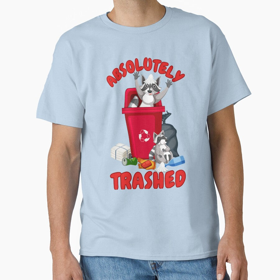 Absolutely Trashed Raccoon by SmartDonkeyShop T-Shirts, Hoodie, Sweatshirt | BlankRebels.com (Image 1)