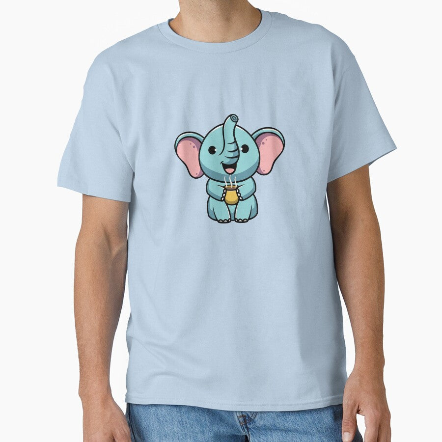 Cute elephant enjoying hot chocolate by cubbone T-Shirts, Hoodie, Sweatshirt | BlankRebels.com (Image 1)