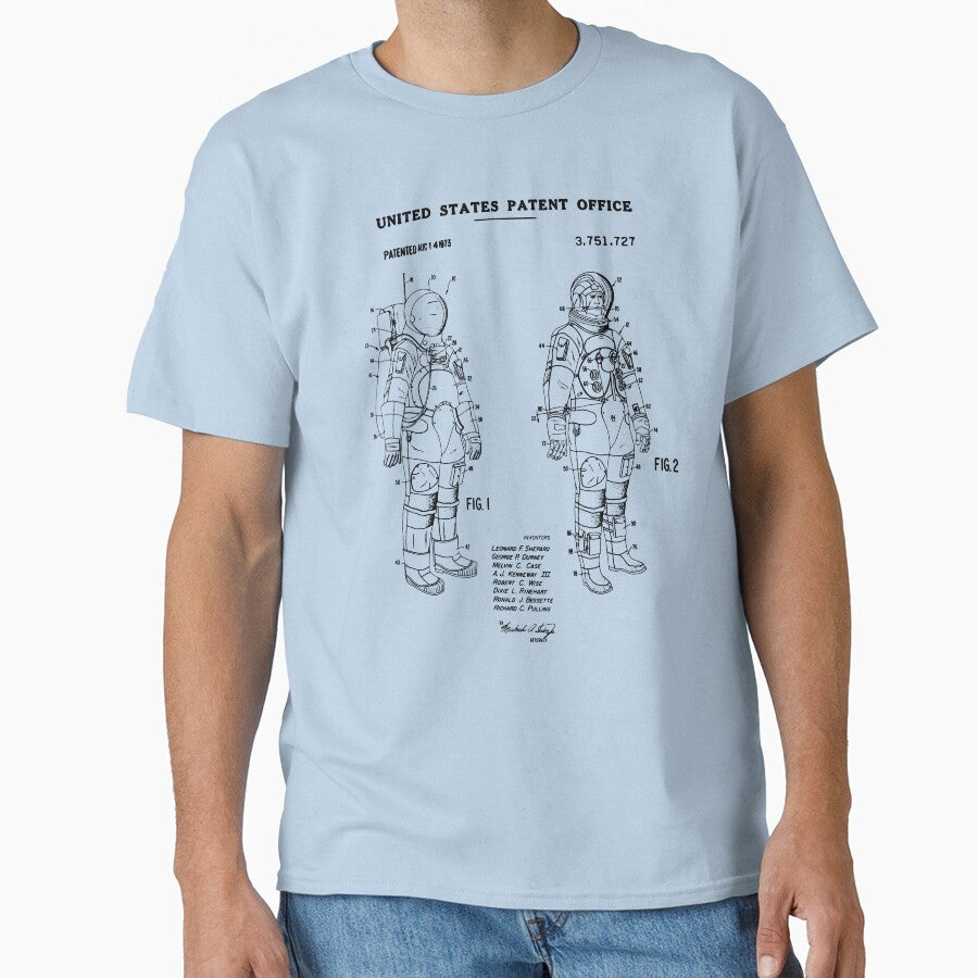 Astronaut Patent by PopPosters T-Shirts, Hoodie, Sweatshirt | BlankRebels.com (Image 1)
