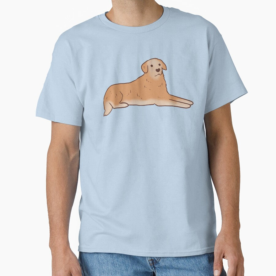 Golden Retriever sitting by Mayarart T-Shirts, Hoodie, Sweatshirt | BlankRebels.com (Image 1)